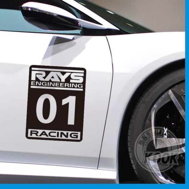 Grosir promo stiker mobil balap stiker nomer ray 01 all mobil calya ayla sigra ertiga sedan livina a