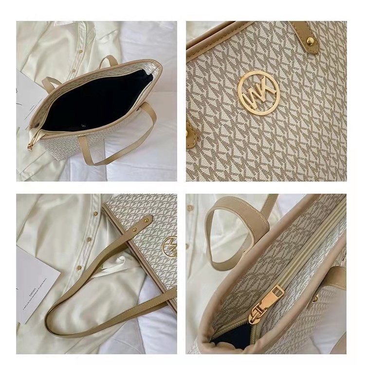 ZC 2806 RISCE TAS TOTE IMPORT WANITA CEWEK PEREMPUAN JAKARTA BATAM BEIGE