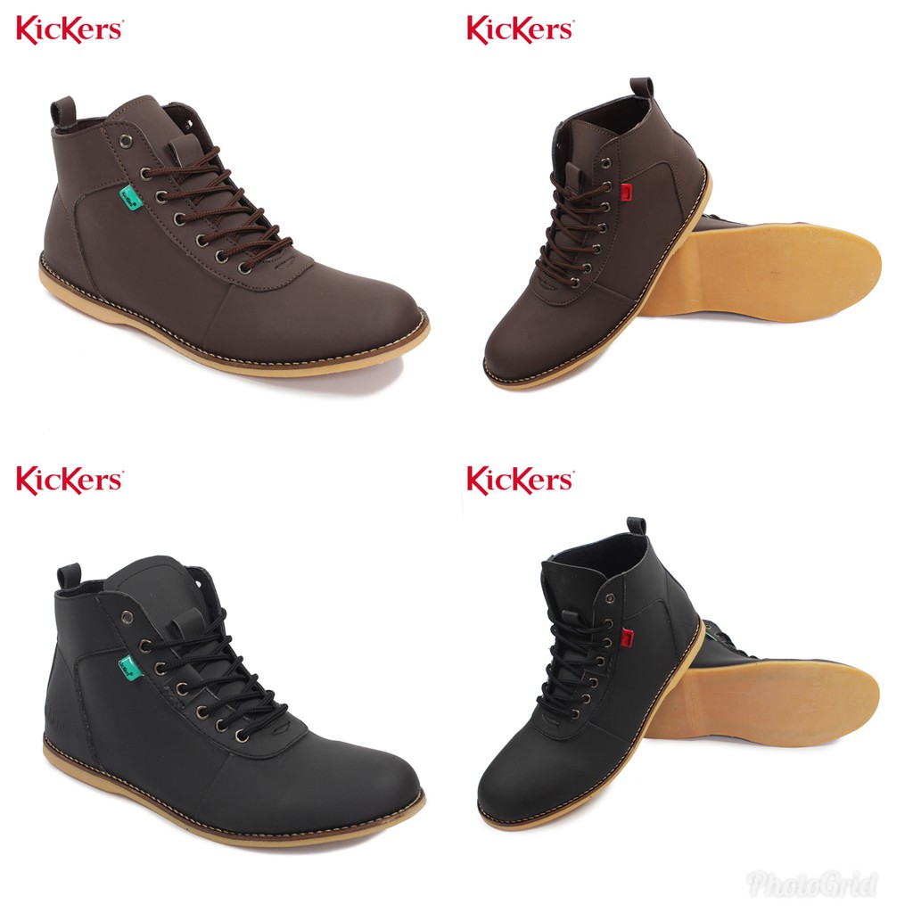 boots klasik sintetis kickers banndit bandicot pria sepatu klasik boots