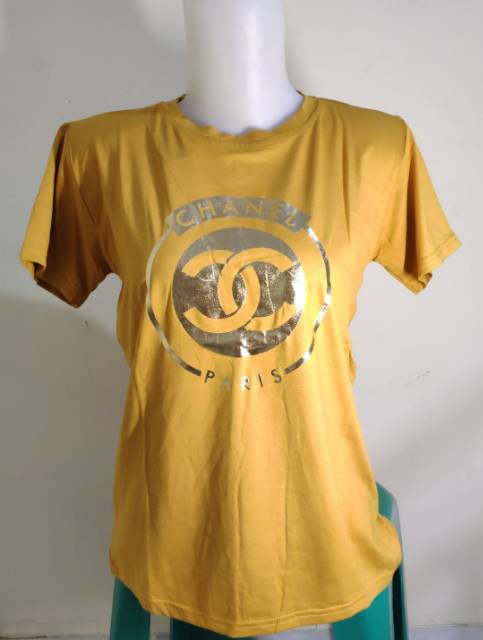 Kaos murah wanita size L slim fit (slim fit)