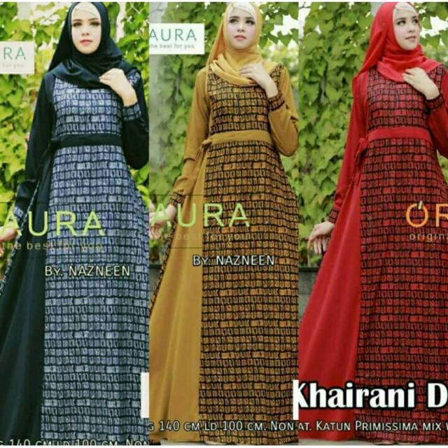 GROSIR COUPLE KHAIRANI DRESS aksara