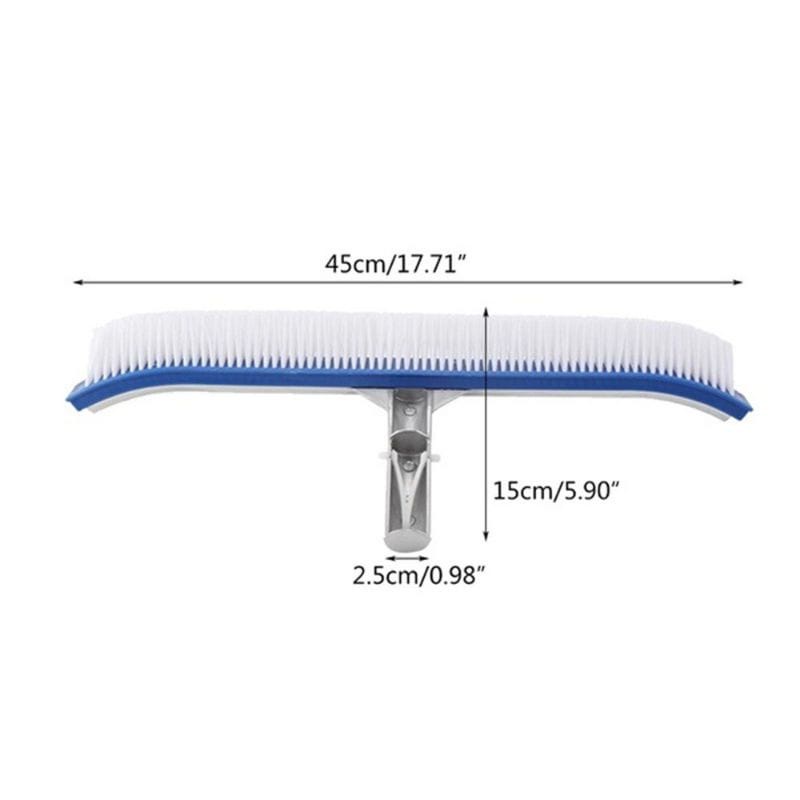 Ready Pool Brush Sikat Kolam Renang Gagang Metal Ukuran 45cm