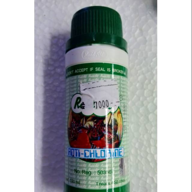  OBAT  IKAN ANTI  CHLORINE klorin 100ML anti  kaporit  Shopee 