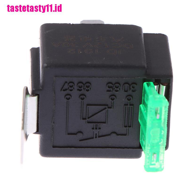 【TTID】12V 30A Car Auto Automotive Heavy Duty Relay 4Pin Fuse Fused On/Off SPST