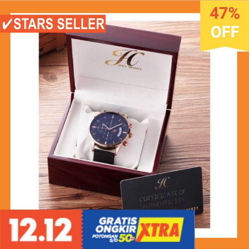 JAM TANGAN GROSIR MURAH LELAKI ANTI KARAT AIR LAKI / Jam tangan pria Jim honey