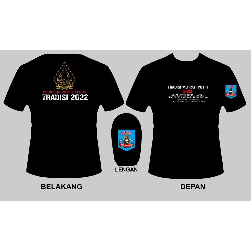 Kaos Tradisi PPS Betako Merpatih Putih Terbaru | Kaos Silat Merpati Putih | Kaos Merpati Putih Penca