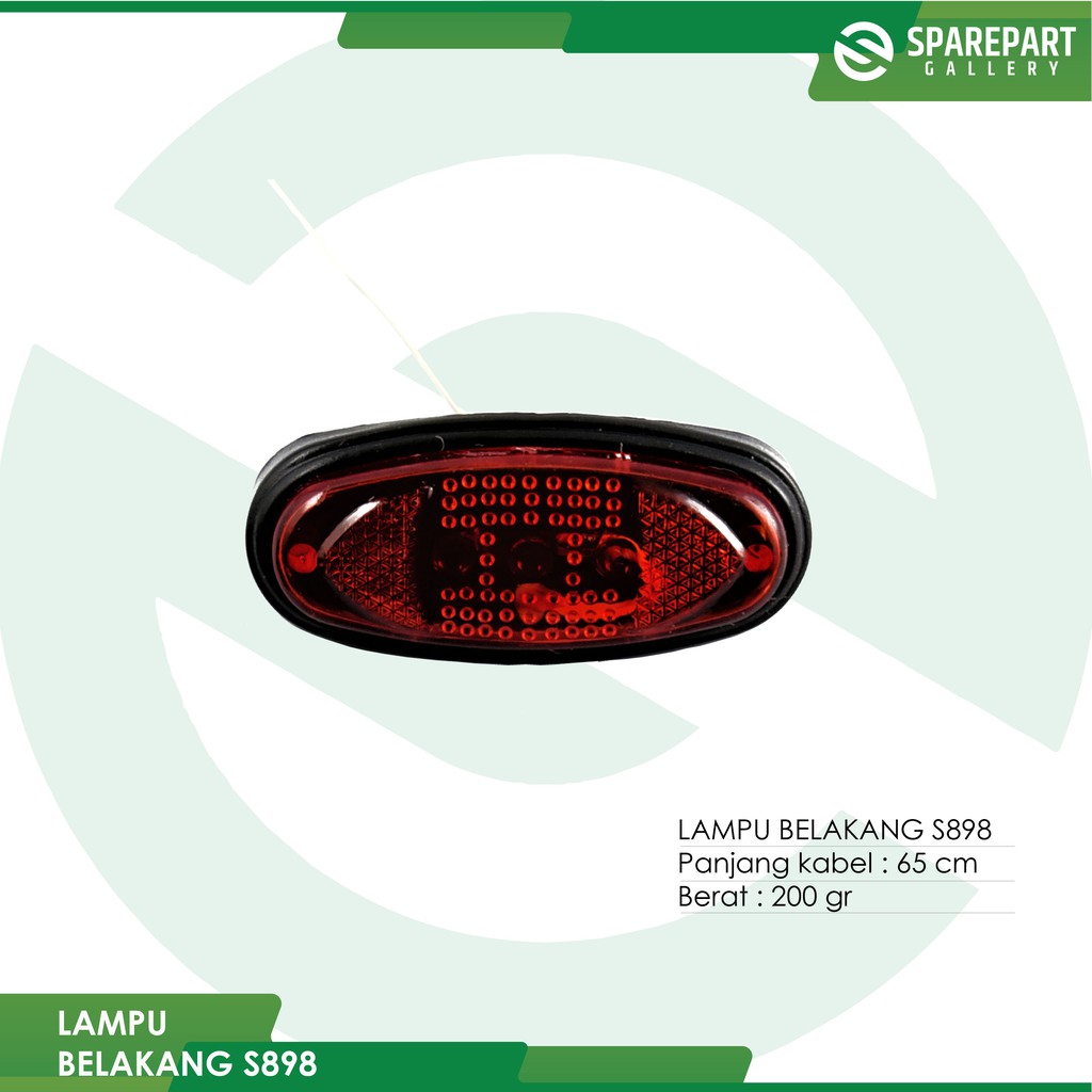 Lampu belakang skuter listrik Mr.Jackie