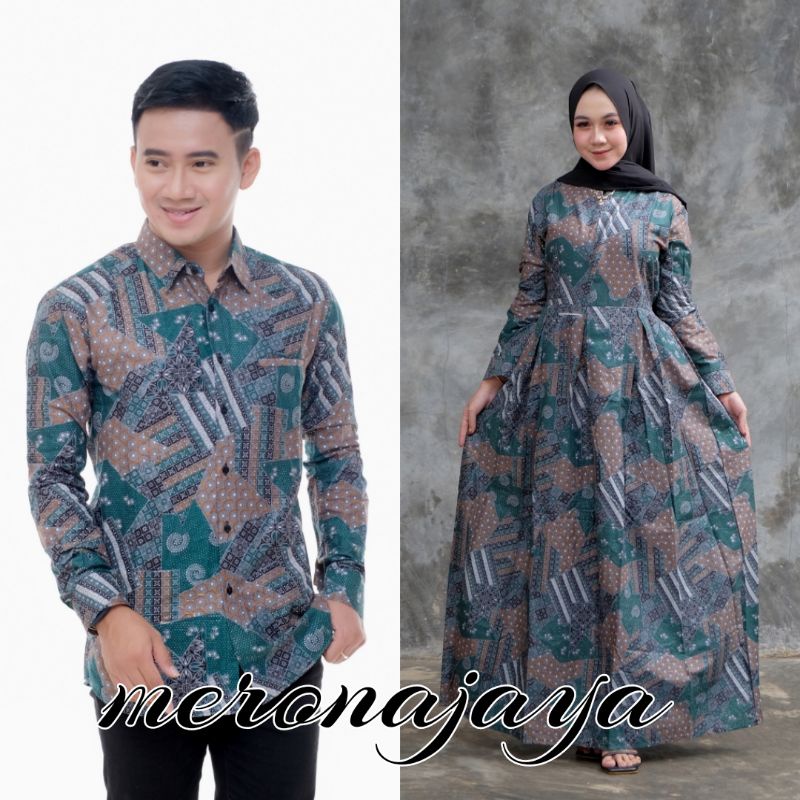 HARGA SATUAN - Gamis Batik Couple Katun Polymikro Premium Terlaris Best Seller