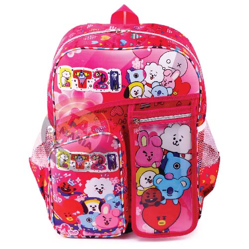 PTS Ransel Sekolah Anak HAPPY DAY TAS IDOL KOREA TAS ANAK + FREE TEMPAT PENSIL / SPIDOL TAS SEKOLAH