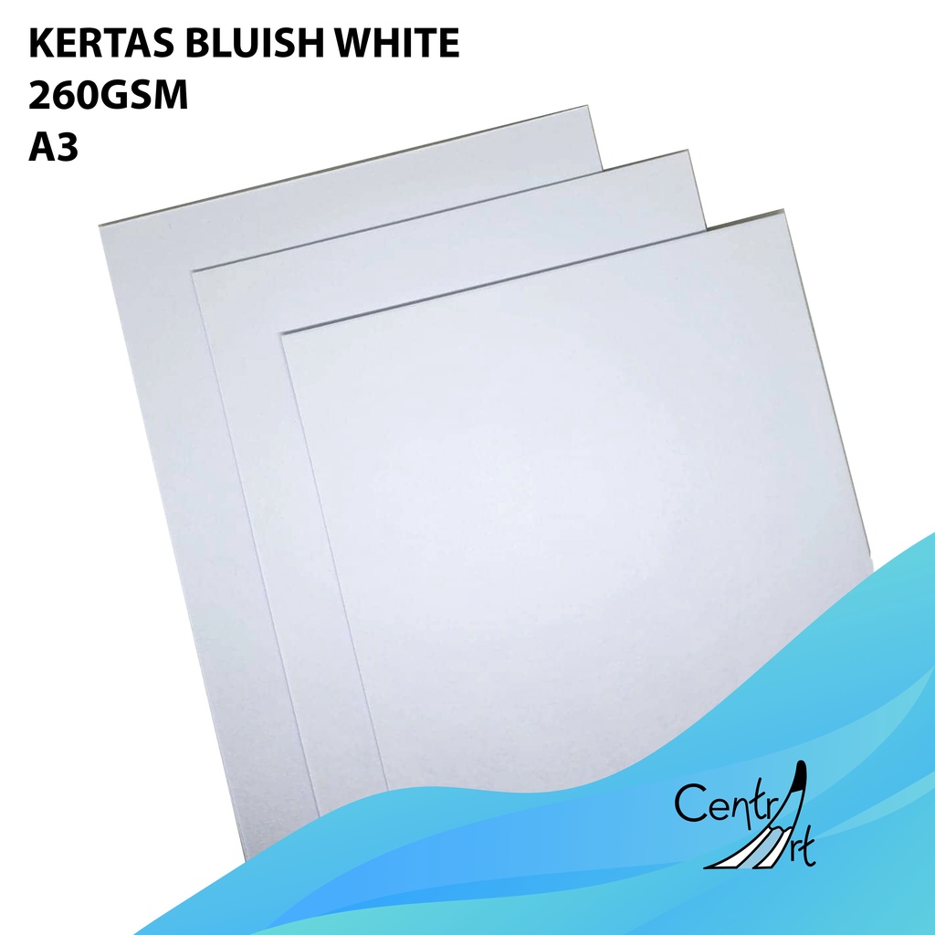 

KERTAS BLUISH WHITE 250gsm A3 (5lbr)