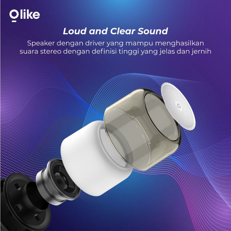 OLIKE MINI SPEAKER BLUETOOTH RGB LIGHT SF1 GARANSI 1 TAHUN