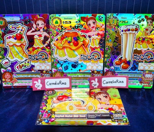 Kartu Aikatsu Premium Card Otome Arisugawa Season 1 Version 2 Happy Rainbow Tropical Basket Coord