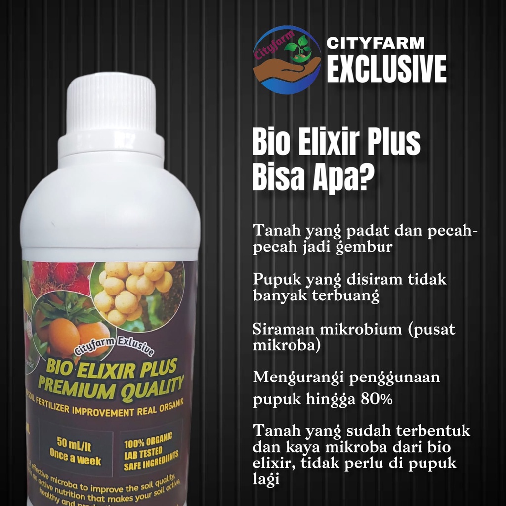 Bio Elixir Plus Premium Quality Pembenah Atau Penggembur Tanah 500mL