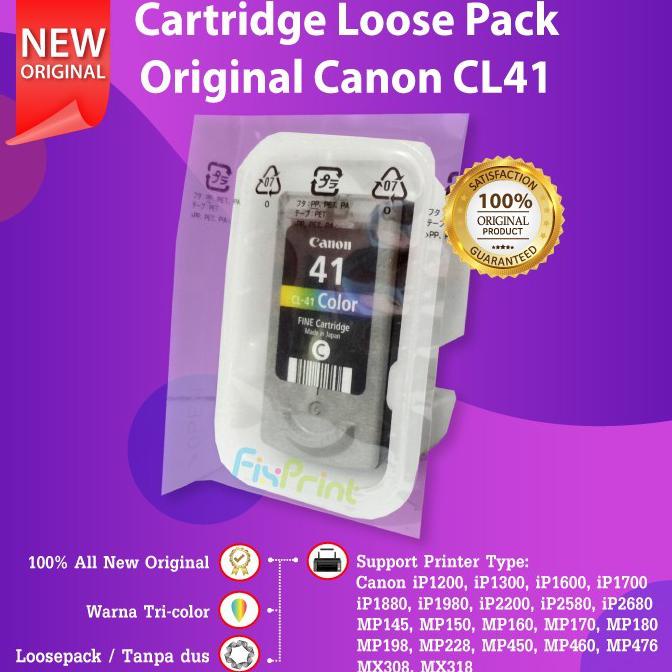 Cartridge Original Canon Cl41 Cl 41 Tinta Printer Ip1980 Ip1880 Mp198