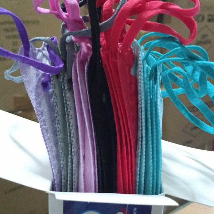 Masker Sensi Convex 4 Ply Per Box isi 20 Pcs / Sensi Convex Mask - Kuning