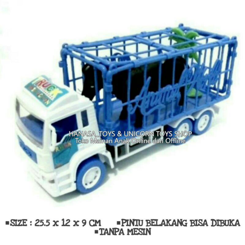 Mainan mobil truk hewan atau truk animal