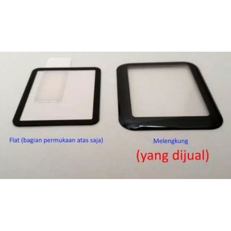 Tempered glass full cover Untuk watch series 1 2 3 4 5 6 7 SE apple watch screen