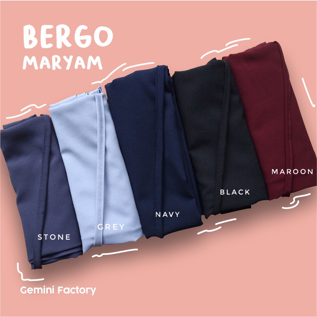 Bergo Maryam Hijab Bergo Kerudung Bergo Tali Diamond Hijab Instant | Hjb