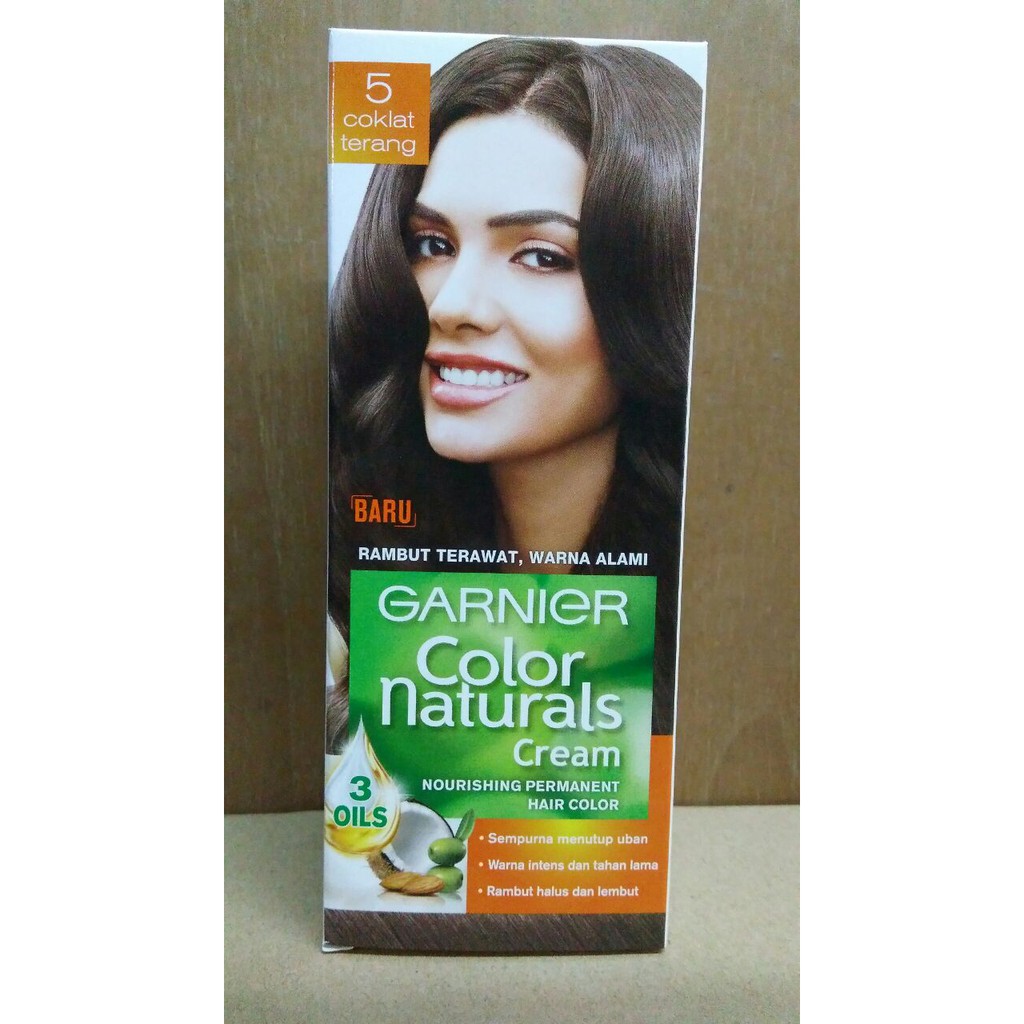 Semir Rambut  Garnier Coklat  Terang