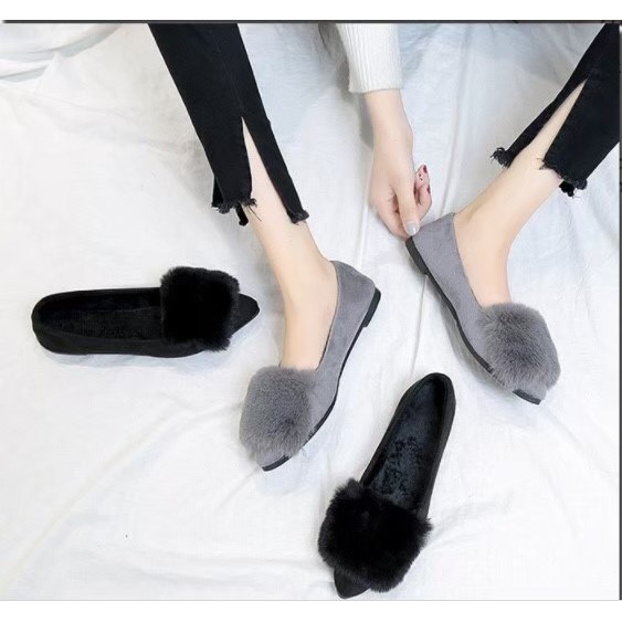 Flat Shoes Wanita Dewasa | Flat Shoes Fluffy