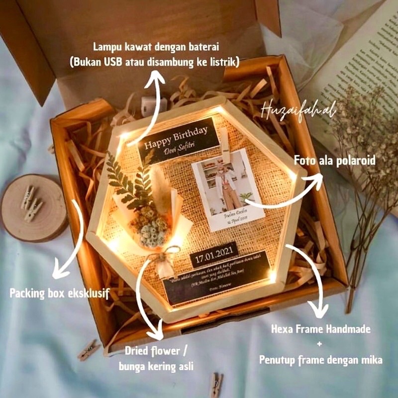 HEXA FRAME COSTUM FOTO