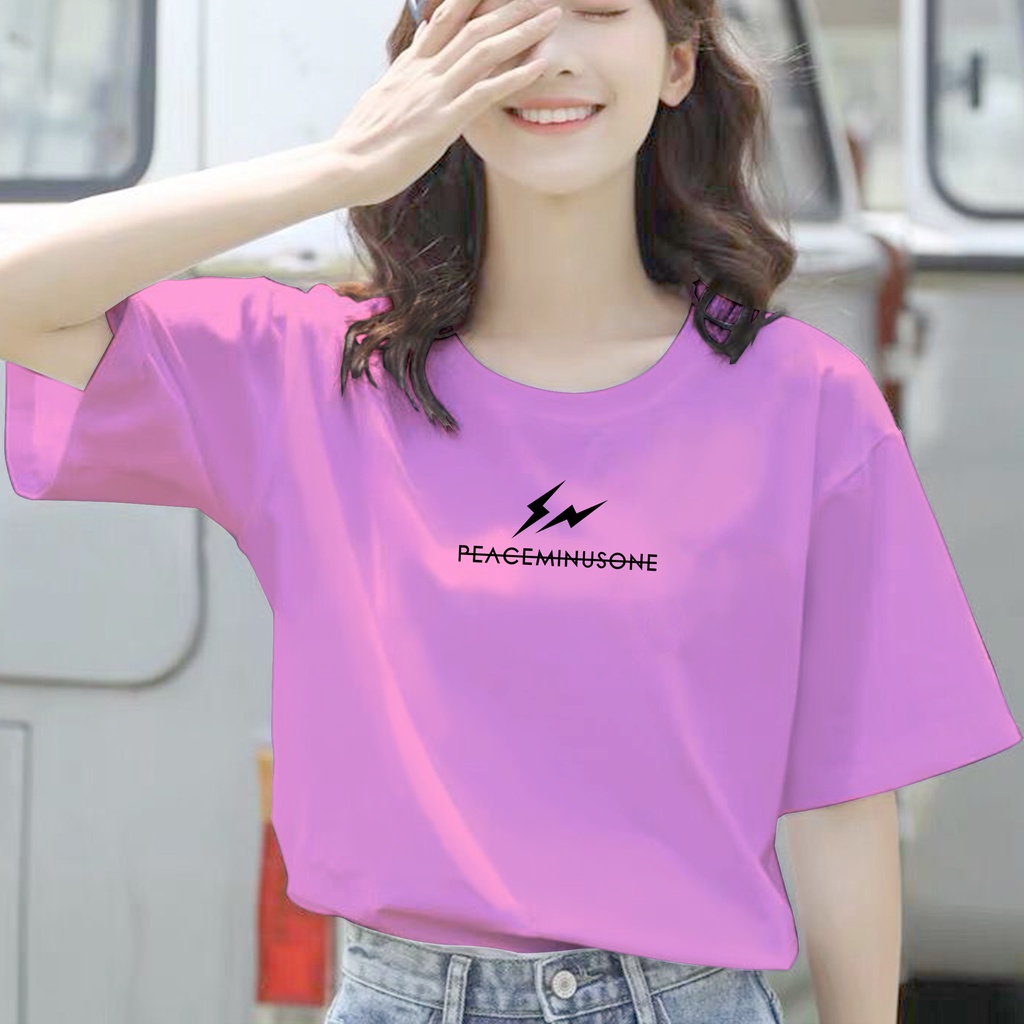 CALVIERO SHOP - BAJU KAOS ATASAN WANITA PRINT PM ONE PETIR