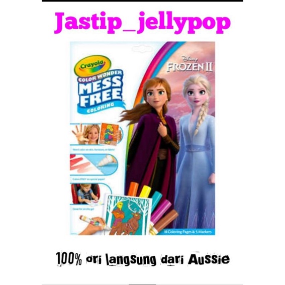 

Crayola color wonder mess free coloring glitter-frozen II
