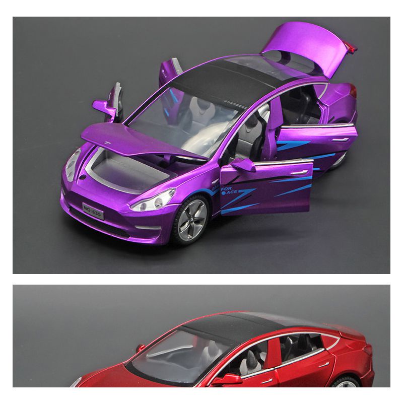 New 1:32 Tesla MODEL 3 Alloy Car Model Diecasts Toy Vehicles Toy Cars Kid Toys For Children Gifts Boy Toy