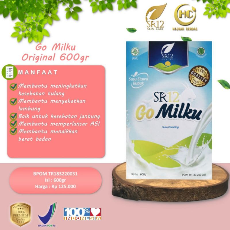 

GOMILKU 600GR / SUSU KAMBING ETAWA / SUSU PENGGEMUK / ASI BOOSTER