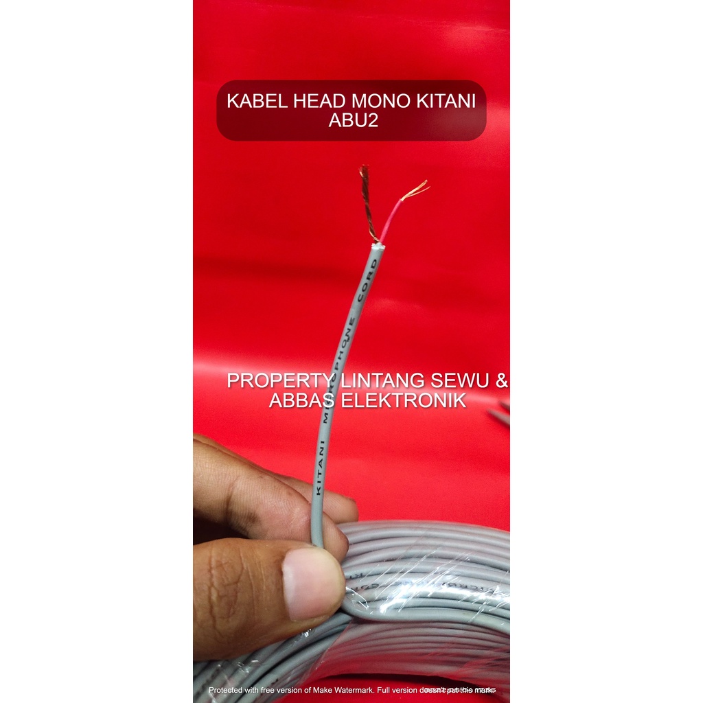 KABEL HEAD MONO ABU2 ABU ABU KITANI 1X10X32/0.12MM KABEL MONO KABEL AUDIO MONO