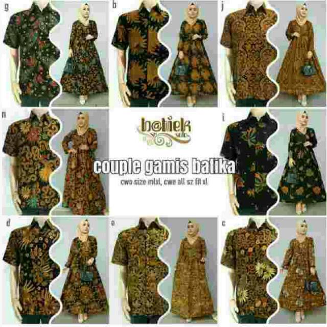 Sarimbit Batik Couple Gamis Batika Cape Nagita Olla Dian Modern Batik Longdress Gamis Sarimbit Baju