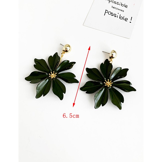 LRC Anting Tusuk Fashion Alloy Flower Earrings F97177