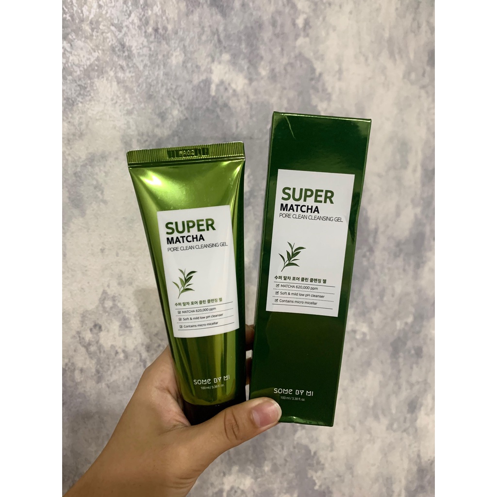 BPOM SOME BY MI Super Matcha Pore Clean Cleansing Gel 100ml somebymi