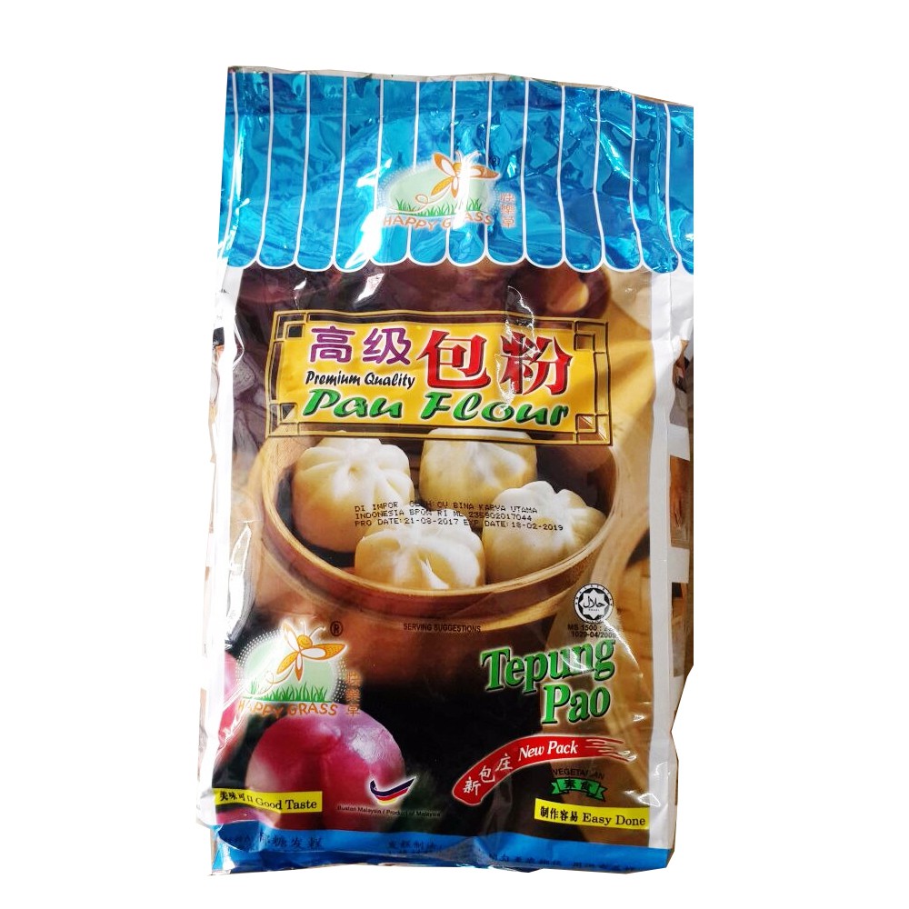 

Premium Quality Pau Flour - Tepung Pau Happy Grass 1.2kg