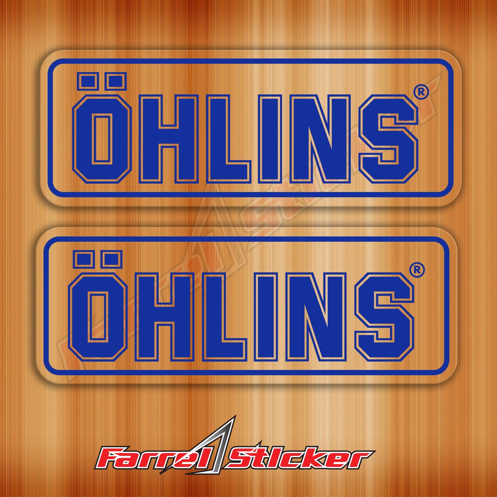 Sticker Shock Stiker Ohlins Upsidedown Depan