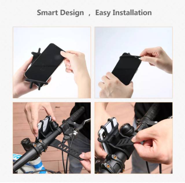 Holder Sepeda Floveme Bicycle Phone Holder Motor Bike Cycle Car for Android Iphone