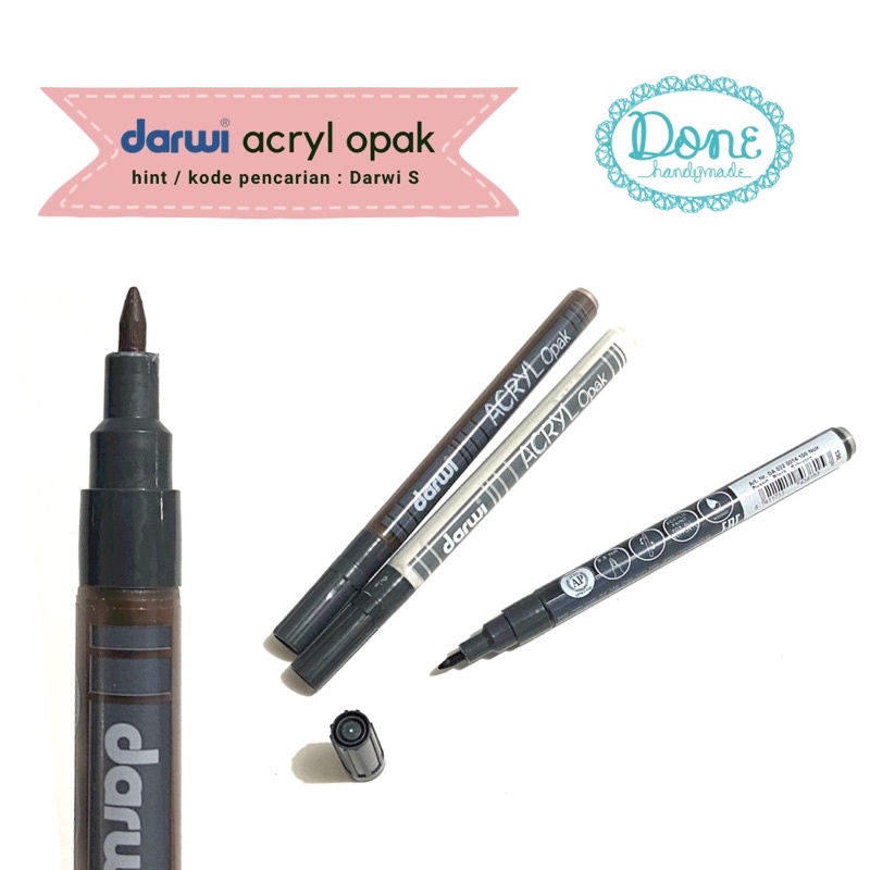 darwi marquer ACRYL opak acrylic pen cold ceramic paint keramik S1