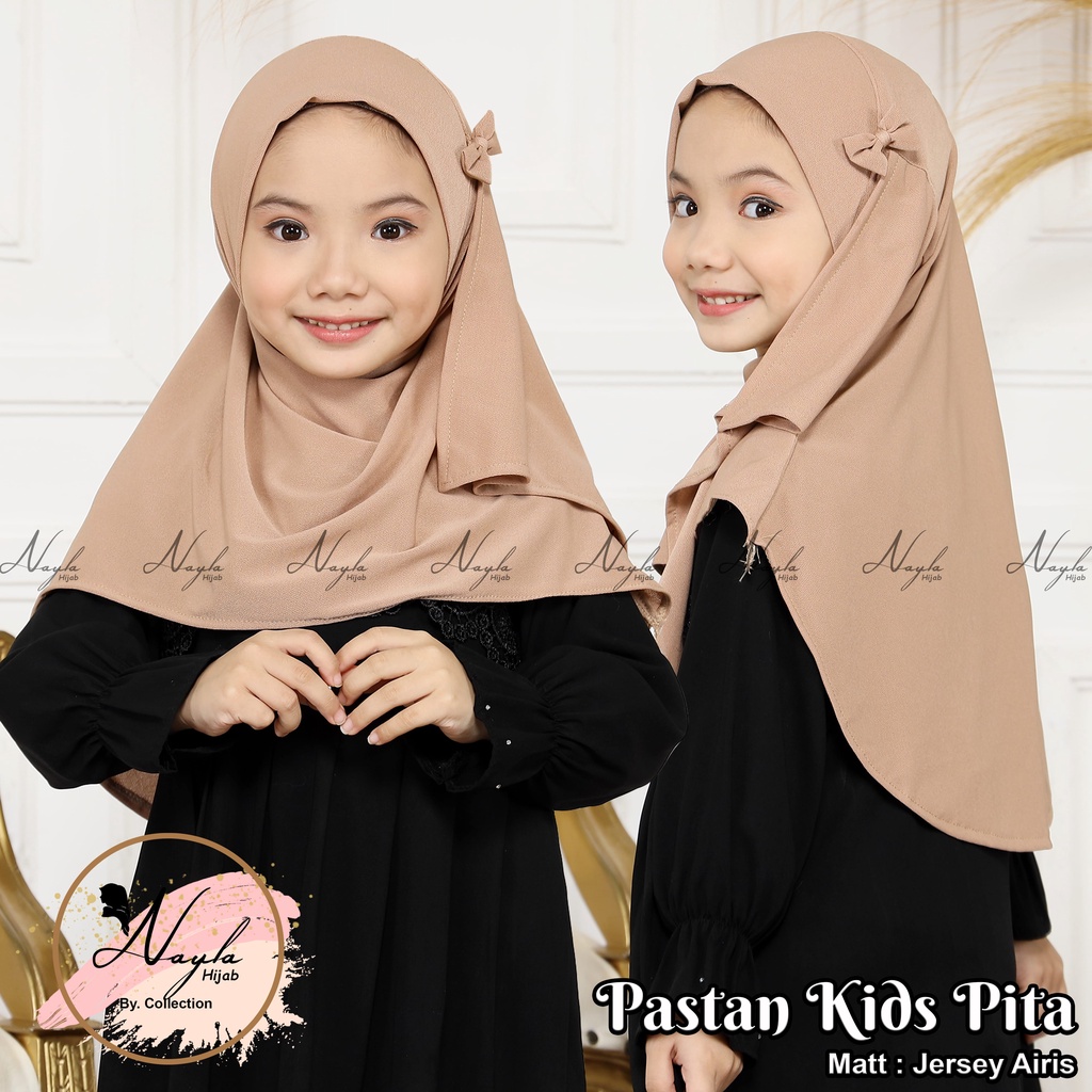 KERUDUNG PASHTAN KIDS PITA JERSEY AIRISH HIJAB INSTAN ANAK JERSEY AIRIS TERBARU NAYLA HIJA'B