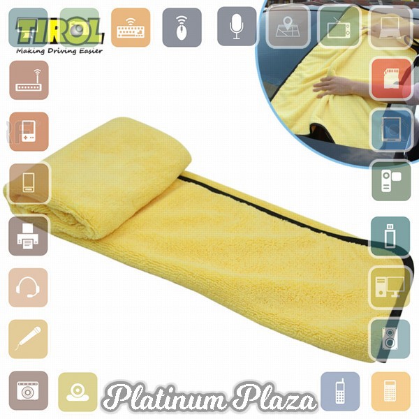 Tirol Handuk Microfiber Lap Pengering Mobil XL 92 x 56 cm - T22453 - Yellow`NL3S32-