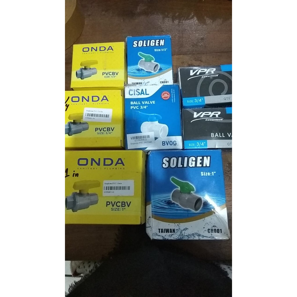 Onda Stopkran 1/2 inch PVC stop kran 1/2 inch