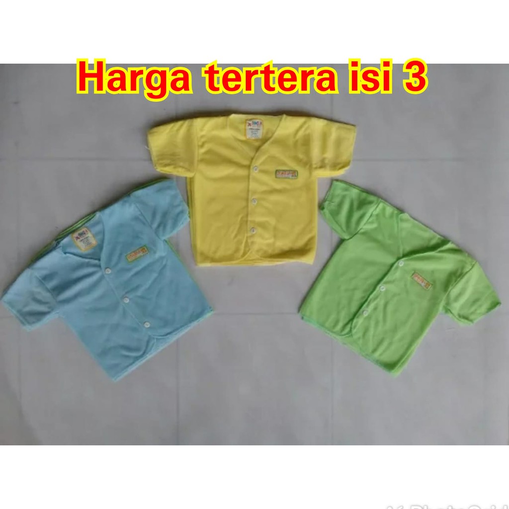 Baju bayi Neci Label Pendek isi 3 Termurah