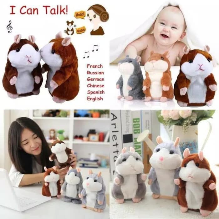 HAMSTER Talking BISA BICARA SWEET BONEKA HUMSTER BONEKA BICARA BONEKA UNIK & LUCU