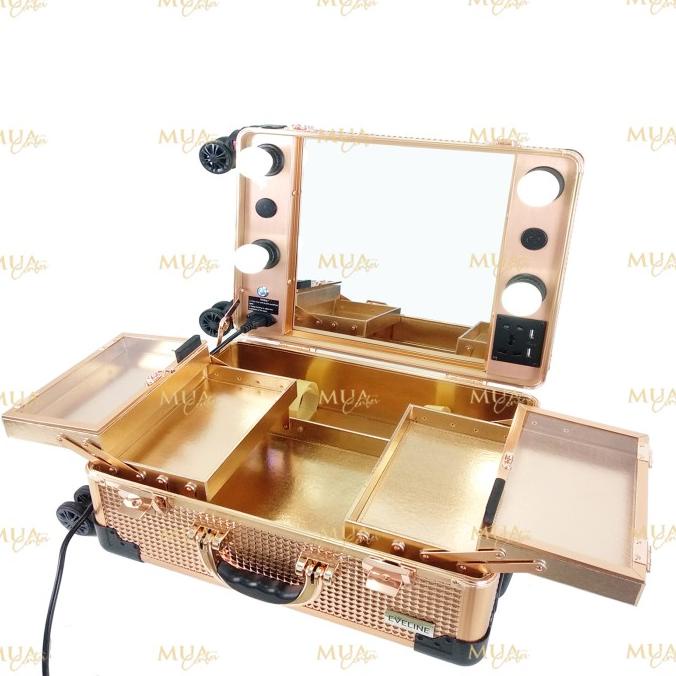 Beauty case / Koper makeup kaca lampu EVELINE 01