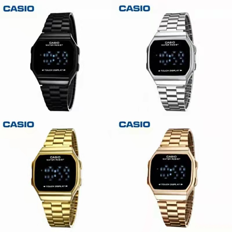 JAM TANGAN PRIA KEREN 2022 CASIO DIGITAL STAINLISS STEEL ANTI AIR A-168