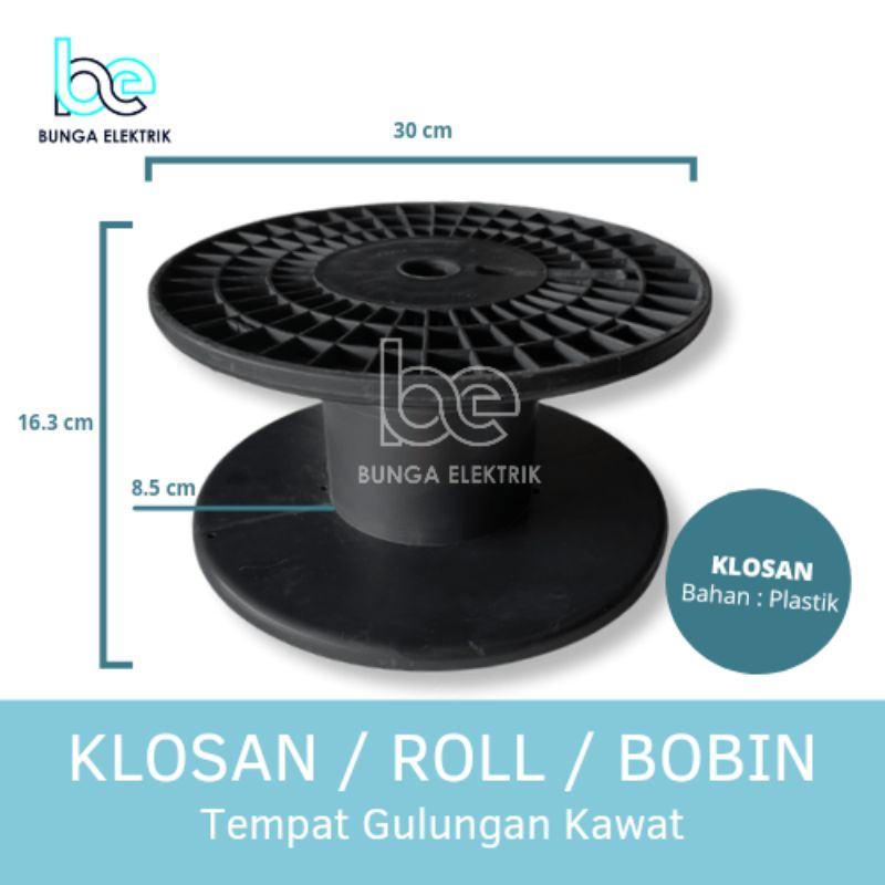 Klosan Plastik Bobin Besar Roll Supreme Gulungan Kabel Kawat