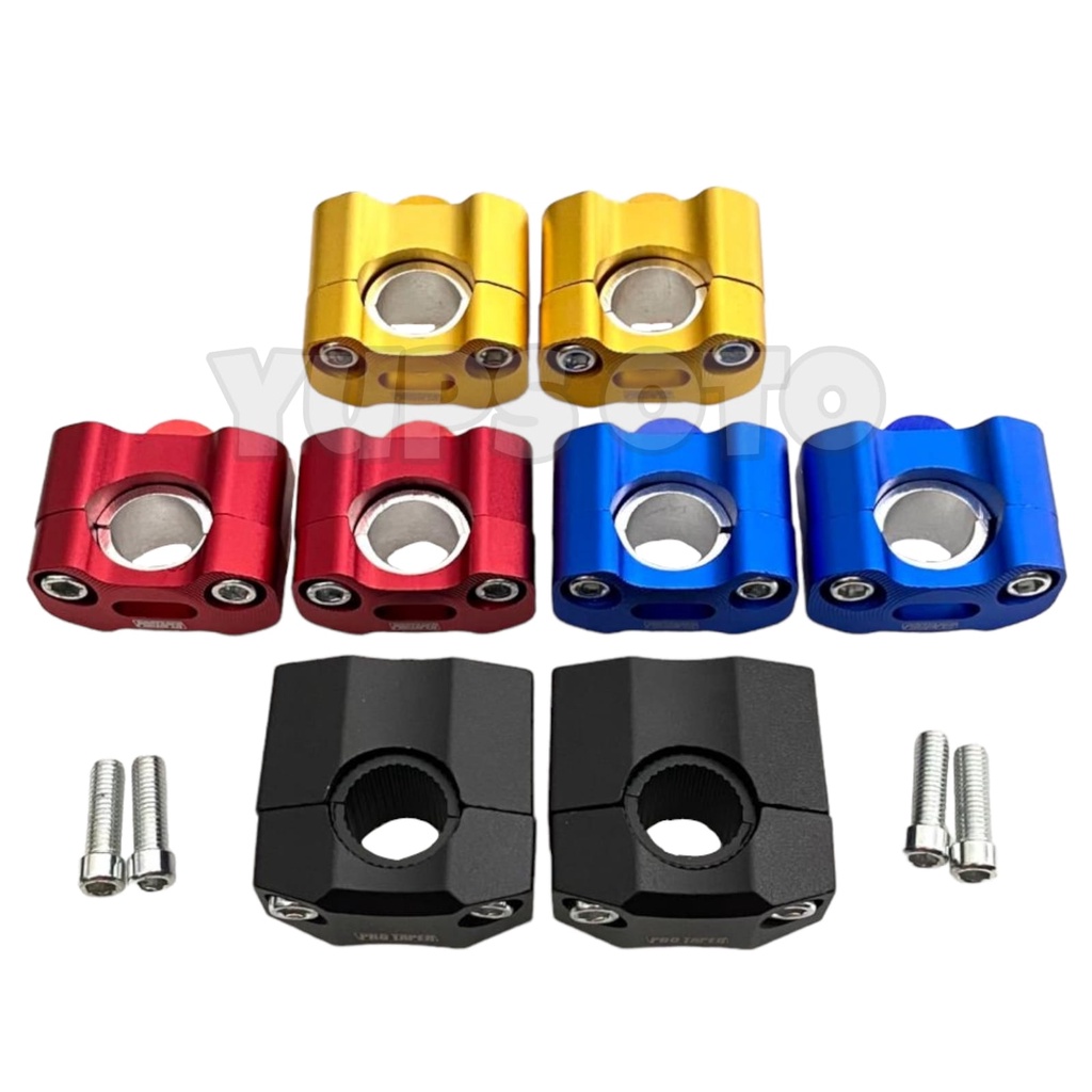 RAISER STANG FAT BAR PROTAPER CNC SET PLUS BAUT PNP RISER STANG FATBAR RICER STANG PRO TAPER STIR SETIR PENINGGI STANG CNC SEPASANG UNIVESAL SEMUA MOTOR