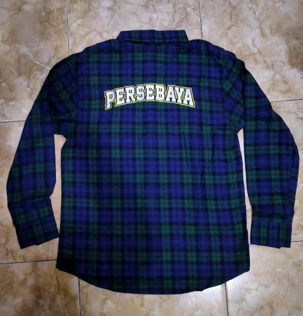 Persebaya flanel Persebaya surabaya kemeja Bonek bonita Hem lengan panjang