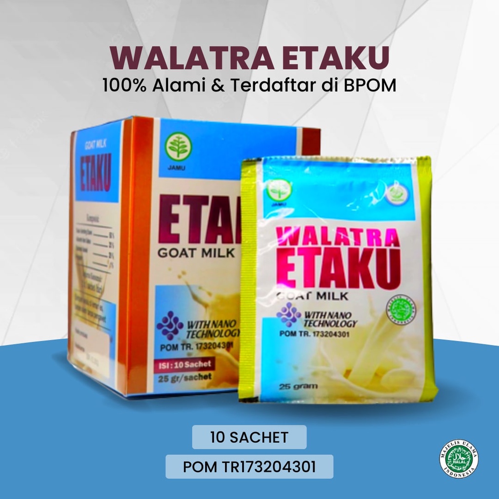 

Susu Kambing Etawa - SUSU ETAKU - Walatra Etaku Goat Milk - Walatra Etaku - Susu Kambing Etaku