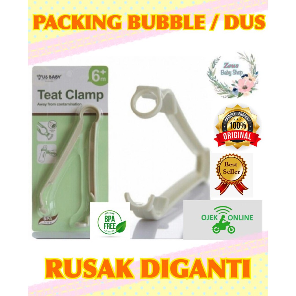 US Baby Teat Clamp / Jepitan Botol Susu Bayi