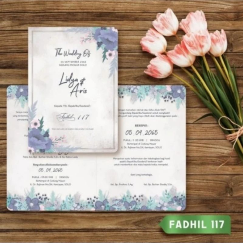 FADHIL 117 | Blangko Undangan Nikah | Kartu Undangan Nikah | Undangan Pernikahan | Blangko Undangan 